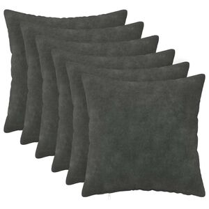 vidaXL Coj&iacute;n 6 uds. HEERLEN Gris antracita 30 x 30 cm