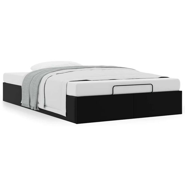 vidaXL Estructura de cama otomana sin colch&oacute;n negro 120x200 cm