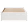 vidaXL Estructura de cama sin colchón madera maciza blanca 75x190 cm