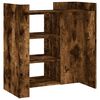 vidaXL Aparador de madera de ingenier&iacute;a roble ahumado 73,5x35x75 cm