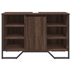 vidaXL Armario lavabo baño madera ingeniería marrón roble 91x35x60 cm