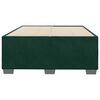vidaXL Estructura cama sin colch&oacute;n terciopelo verde oscuro 120x200 cm