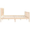 vidaXL Estructura de cama de madera maciza 200x200 cm