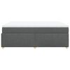 vidaXL Cama box spring con colchón tela gris oscuro 140x200 cm