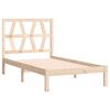 vidaXL Estructura de cama individual sin colch&oacute;n madera maciza