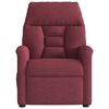vidaXL Sill&oacute;n reclinable el&eacute;ctrico tela rojo tinto