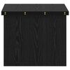 vidaXL Mesa de Caf&eacute; Roble Negro 55 x 54,5 x 45 cm Madera contrachapada