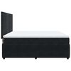 vidaXL Cama box spring con colch&oacute;n terciopelo negro 180x200 cm