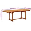 vidaXL Juego de comedor para jardín 9 piezas madera maciza de acacia
