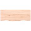 vidaXL Tablero de mesa madera maciza roble sin tratar 100x40x(2-4) cm