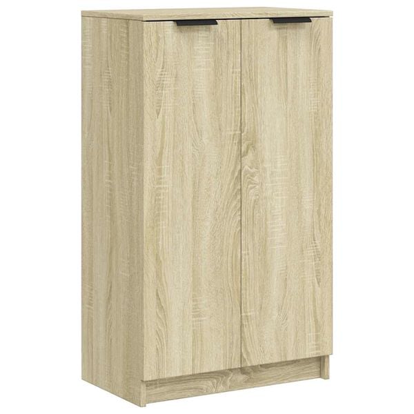 vidaXL Zapatero madera contrachapada roble Sonoma 59x35x100,5 cm