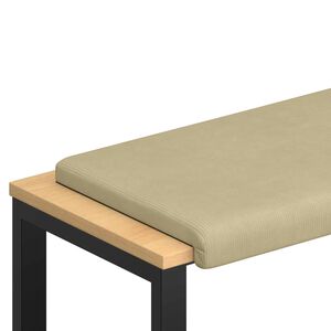 vidaXL Coj&iacute;n de banco pana Verde gris&aacute;ceo Profundidad 35 cm