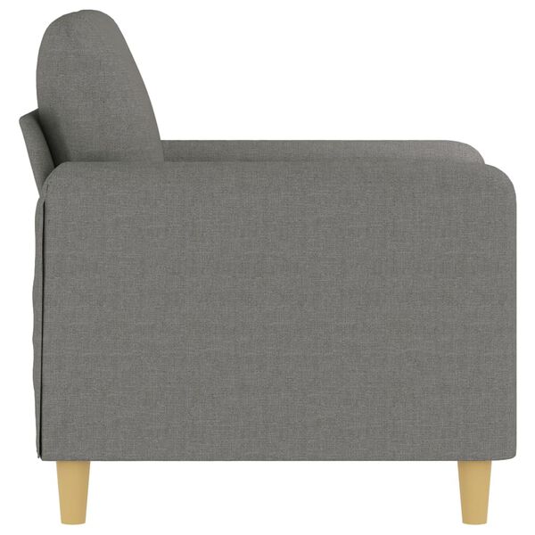 vidaXL Sill&oacute;n de tela gris oscuro 60 cm