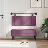 vidaXL Cabecera Colgante Morado 110 x 55 x 5 cm Terciopelo