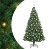 vidaXL &Aacute;rbol de Navidad artificial Verde 210 cm PVC y Acero y Pl&aacute;stico