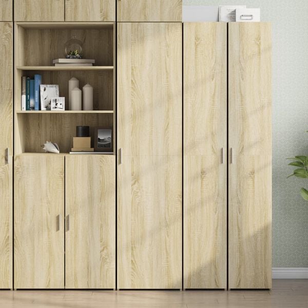 vidaXL Aparador de madera de ingenier&iacute;a roble Sonoma 45x42,5x185 cm
