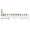 vidaXL Estructura de cama sin colchón madera maciza blanca 120x190 cm