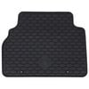 vidaXL Alfombrilla de Coche 4 pcs Negro Goma