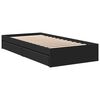 vidaXL Cama con cajones madera de ingenier&iacute;a negra 90x200 cm