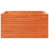 vidaXL Jardinera de madera maciza pino marr&oacute;n cera 90x90x46 cm