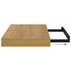vidaXL Estante de pared 4 pcs Marr&oacute;n 40 x 23,5 x 4 cm