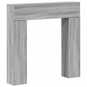 vidaXL Marco de chimenea Sonoma gris 102 x 18 x 100,5 cm