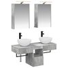 vidaXL Juego de Muebles de Ba&ntilde;o 5 uds. Gris Hormig&oacute;n