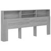 vidaXL Mueble cabecero color gris Sonoma 220x19x101,5 cm