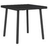 vidaXL Mesa centro jard&iacute;n rectangular negra 40x40x37cm rat&aacute;n sint&eacute;tico