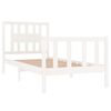 vidaXL Estructura cama individual sin colchón madera blanco 90x190 cm