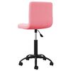 vidaXL Silla de comedor giratoria de terciopelo rosa