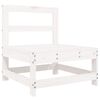 vidaXL Juego de muebles de jardín 6 piezas madera maciza pino blanco