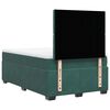 vidaXL Cama box spring con colch&oacute;n terciopelo verde oscuro 120x200 cm