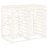 vidaXL Cobertizo doble para cubos de basura madera maciza pino blanco