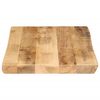 vidaXL Tablero de mesa borde natural madera maciza mango 50x40x3,8 cm