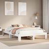 vidaXL Estructura de cama sin colch&oacute;n madera maciza de pino 160x200 cm
