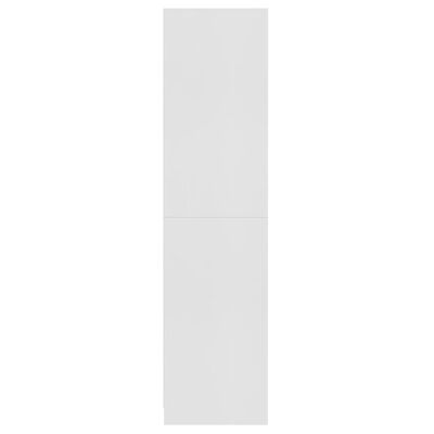 vidaXL Armario de madera contrachapada blanco 100x50x200 cm