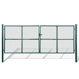 vidaXL Puerta de jard&iacute;n de malla 400x150 cm