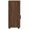 vidaXL Gabinete de Ba&ntilde;o con caj&oacute;n Roble Marr&oacute;n 30 x 35 x 80 cm