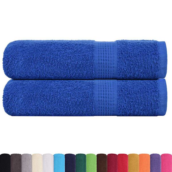 vidaXL Toallas de baño FROGN 2 uds azul 100x150 cm 360 g/m²
