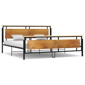 vidaXL Estructura de cama sin colch&oacute;n metal 200x200 cm