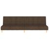 vidaXL Sof&aacute; cama de 2 plazas tela marr&oacute;n