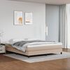 vidaXL Cama box spring con colch&oacute;n cuero sint&eacute;tico capuchino 180x200cm