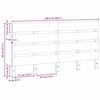 vidaXL Cabecero Marr&oacute;n cera 160,5 x 3 x 80 cm Madera de pino macizo