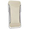 vidaXL Silla de playa plegable 2 uds acero recubierto textilene crema