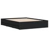vidaXL Cama con cajones madera de ingenier&iacute;a negro 140x190 cm