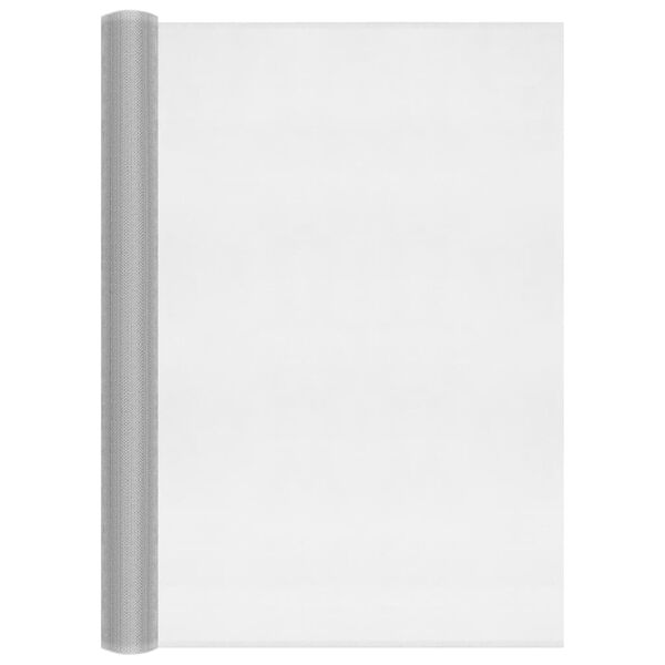 vidaXL Malla mosquitera de aluminio plateada 80x2000 cm