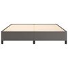 vidaXL Estructura de cama sin colch&oacute;n cuero sint&eacute;tico gris 160x200 cm
