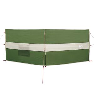 vidaXL Cortaviento de camping impermeable verde 344x120 cm