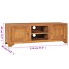 vidaXL Mueble para la TV madera de teca maciza 115x30x40 cm
